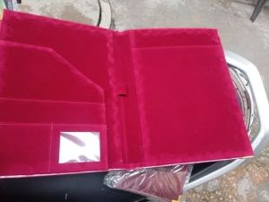 Leather Hard Cover Folder