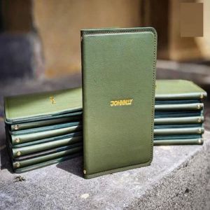 Green Leather Menu Cover