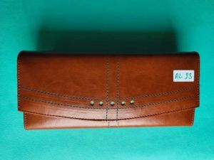 Ladies Brown Leather Wallets