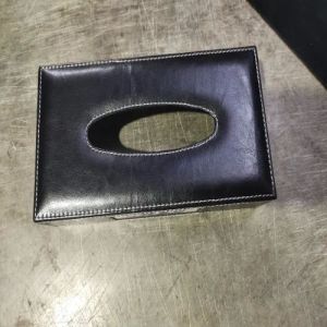 Office Leather Tissue Box
