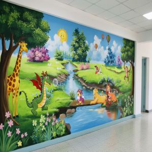 2D School Wall Art Painting