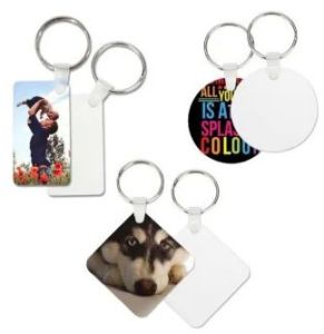 Single Side Sublimation Woodan MDF Keychain