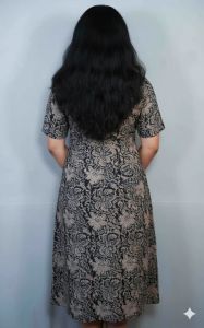 Black Cotton Printed Kalamkari Kurti