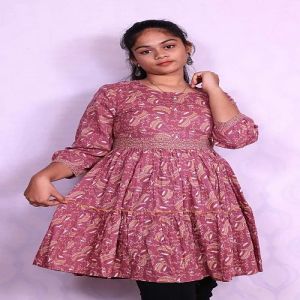 Onion Pink Cotton Short Top