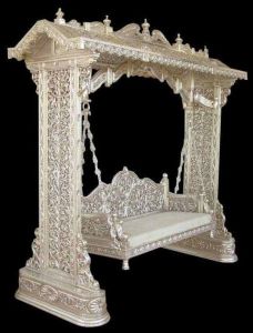 Temple Arch Silver Cladding Jhula