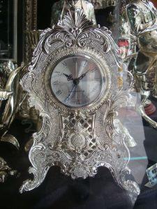 Vintage Roman Dial Clock with Embellished Frame