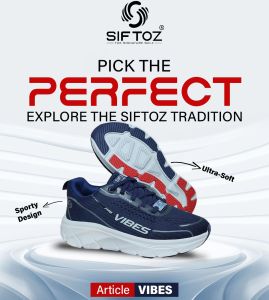 Mens Navy Sporty Soft Sneakers Shoes