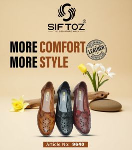 Womens Brown Perforated Belly Shoes