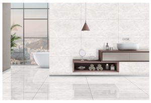 Pale Grey Glossy Marble Tiles