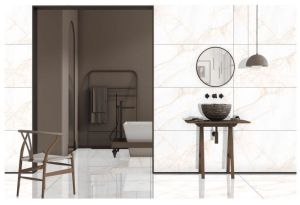 Vintage White Glossy Marble Tiles