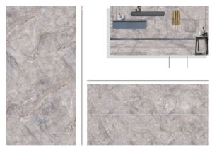 Italian Grey Glossy Bathroom Tiles