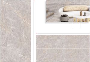 Natural Grey Glossy Marble Tiles