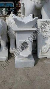 White Marble Tulsi POT