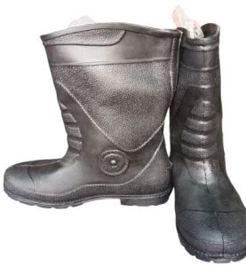 Hingh Ankle Black PVC Gumboot