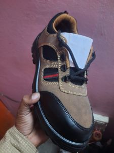 Men Leather Safety Shoe