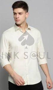 Mens Creamy Cotton Shirts