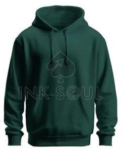 Mens Green Cotton Hoodies