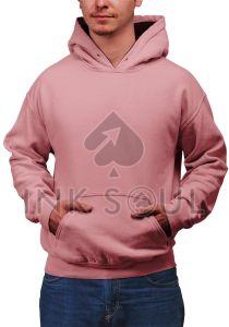 Mens Peach Cotton Hoodies