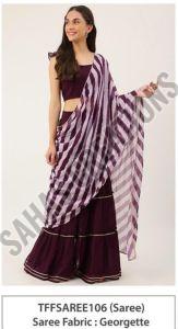 Ladies Georgette Silk Saree