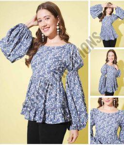 Printed Crepe Ladies Top