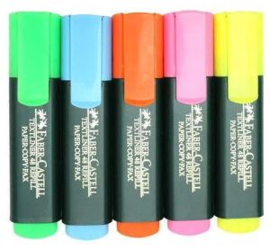 Bullet Plastic Highlighter Pen