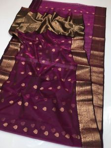 Dual Tone Zari Banarasi Saree
