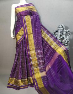 Ladies Purple Rajwari Banarasi Saree