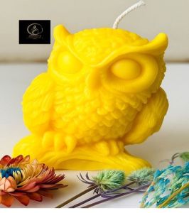 Decorative Scented Owl Wax Candle