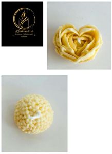 Heart Laddu Candle Set