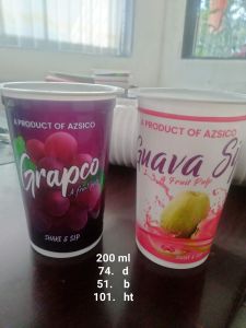 Disposable Plastic Juice Glass