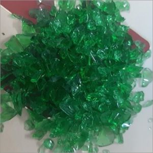Green Cullet Glass Scrap