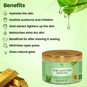 TNW Pure Aloe Vera Gold Gel for Soothing and Hydrating Skin