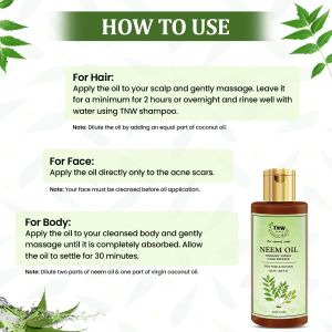 TNW Organic Virgin Cold Pressed Neem Oil