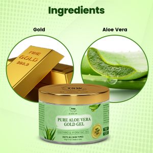 TNW Pure Aloe Vera Gold Gel for Soothing and Hydrating Skin