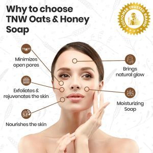 TNW Oats and Honey Soap for Dry &AMP; Combination Skin