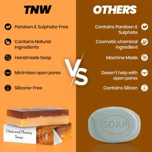 TNW Oats and Honey Soap for Dry &AMP; Combination Skin