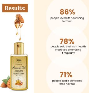 TNW Organic Virgin Cold Pressed Almond Oil