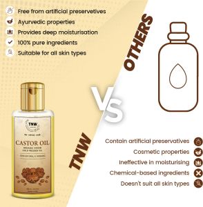 TNW Organic Virgin Cold Pressed Castor Oil