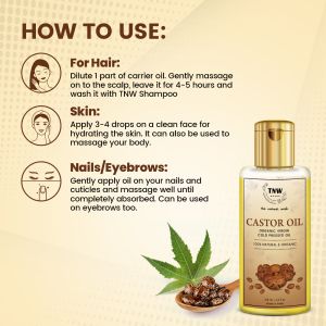 TNW Organic Virgin Cold Pressed Castor Oil