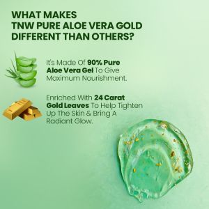 TNW Pure Aloe Vera Gold Gel for Soothing and Hydrating Skin