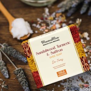 Sandalwood, Turmeric & Saffron Ghee Soap