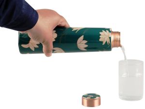 1 Litre Meenakari Copper Water Bottle