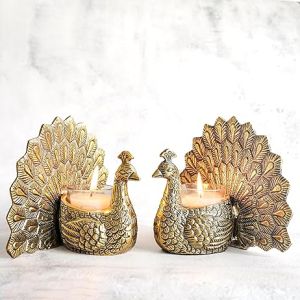 Peacock Candle Holder