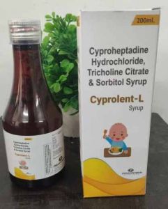 Cyprolent L Cyproheptadine Hydrochloride Tricholine Citrate Sorbitol Syrup