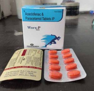 Worx P Aceclofenac Paracetamol Tablet
