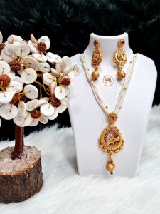 1 Gram Gold Plated Moti Mala