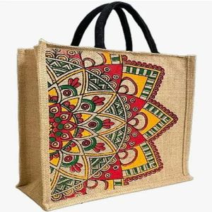 Designer Jute Tote Bag