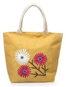 Jute Embroidery Fancy Bag