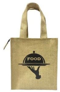 Printed Jute Lunch Bag