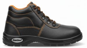Black High Ankle Industrial Safety Shoes